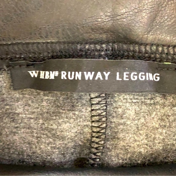 WHBM Runway Legging Black vegan leather size 2 Long - Picture 6 of 11